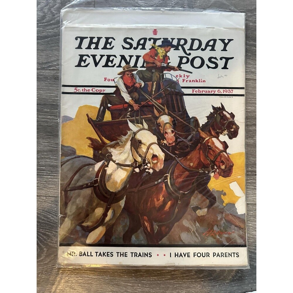The Saturday Evening Post Feb 6 1937 Illustrated Magazine Short Stories